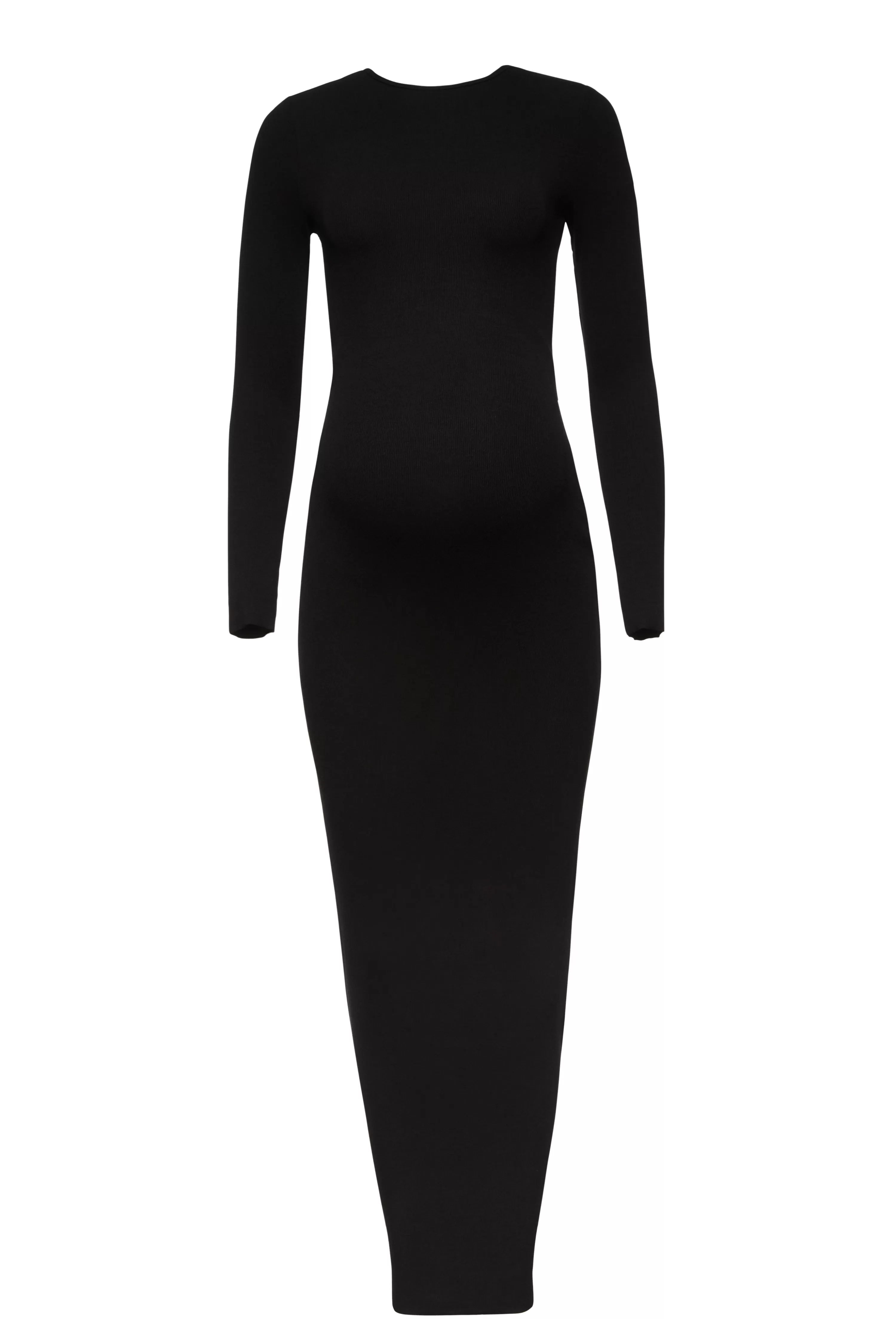 Dresses | BUMPSUIT Soft Rib Maxi Long Sleeve Dress Black
